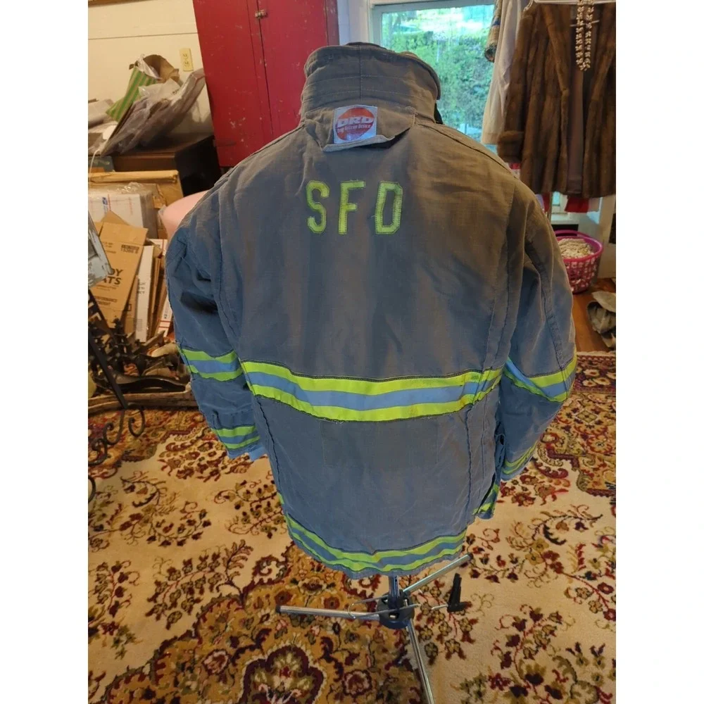 Vintage Retired Firefighter‎ Turnout JACKET FIRE COAT USED Size 40 X 32